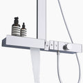 Lefton Thermostatic Shower System with Rainfall Showerhead & Digital Temperature Display (Celsius Only)-RSS2301